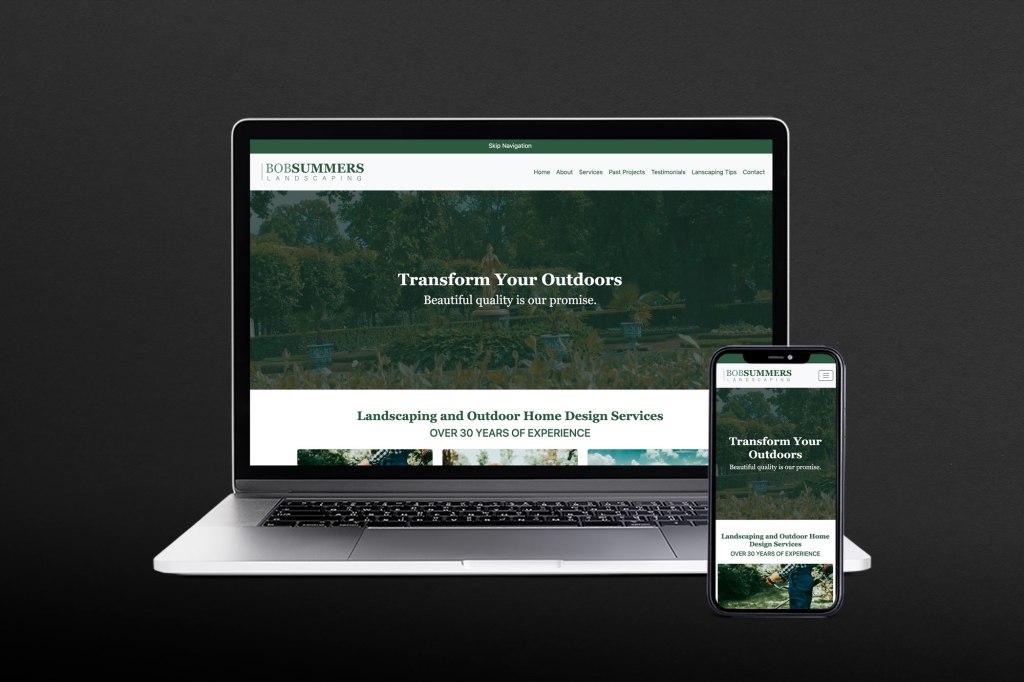 Preview of a responsive websites